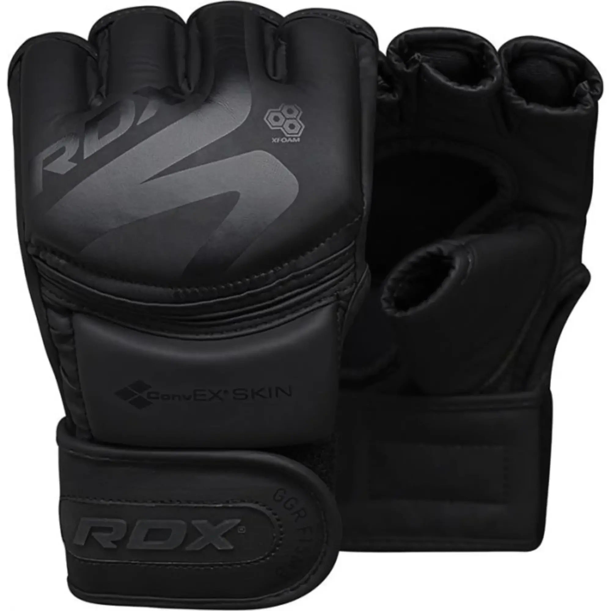 RDX Sports F15 Noir MMA Grappling Gloves - Zwart