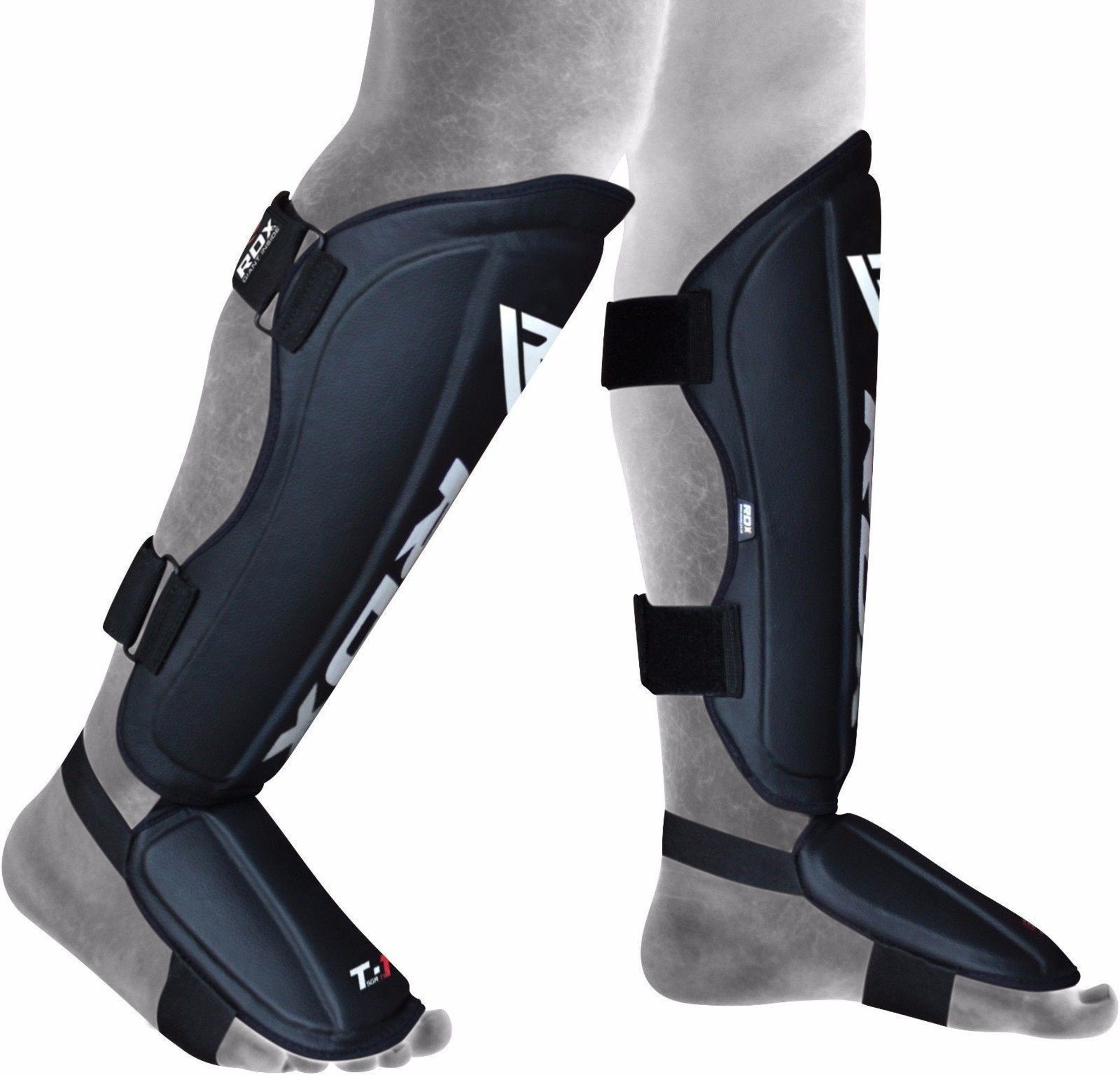 RDX Sports Scheenbeschermers Shin Instep King - Zwart