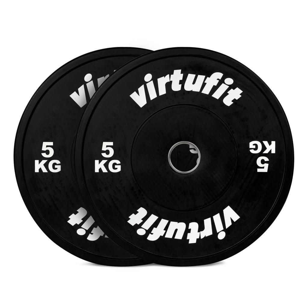 VirtuFit Bumper Plate Set - Olympische Halterschijven van Rubber - 100 kg