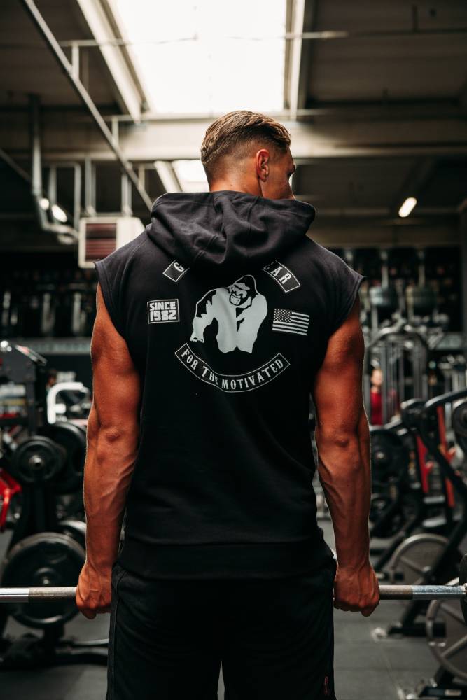 Gorilla Wear Huntley Mouwloze Hoodie - Zwart