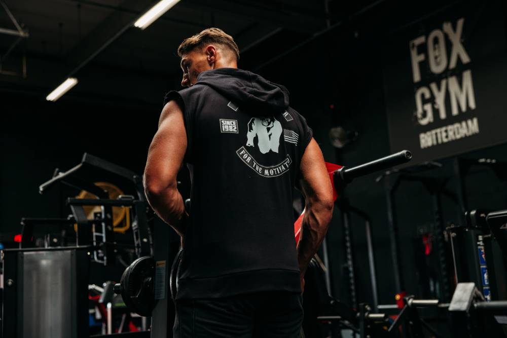 Gorilla Wear Huntley Mouwloze Hoodie - Zwart