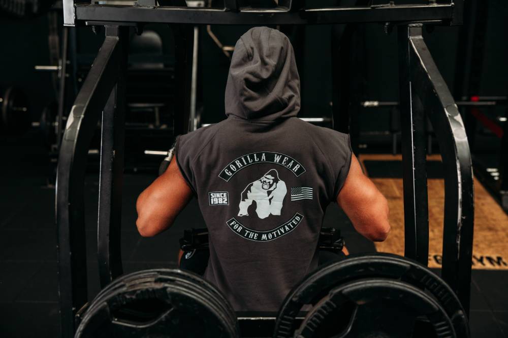 Gorilla Wear Huntley Mouwloze Hoodie - Grijs