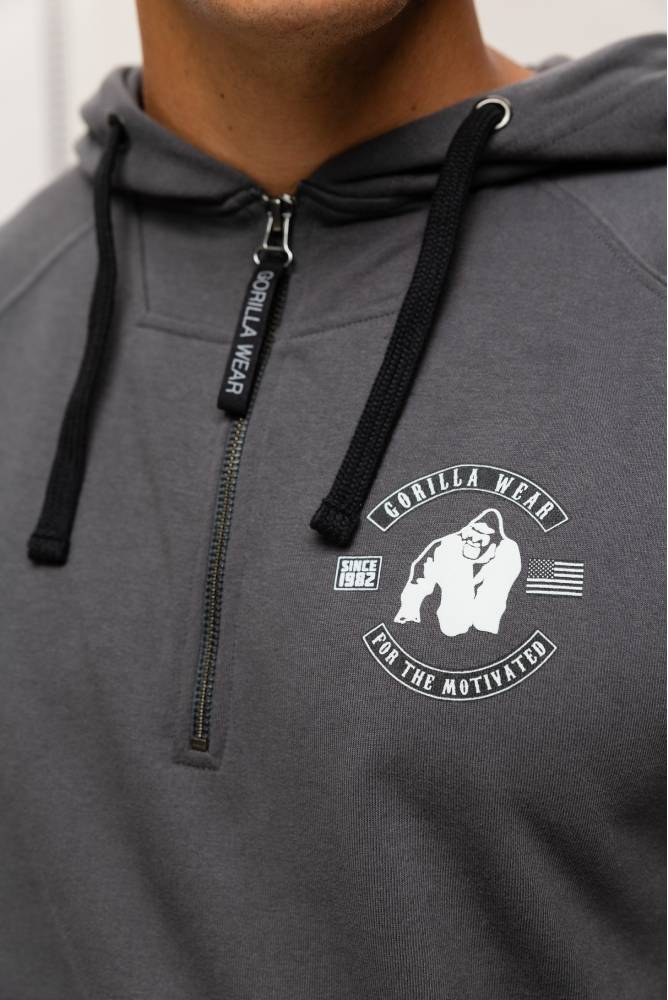Gorilla Wear Huntley Mouwloze Hoodie - Grijs