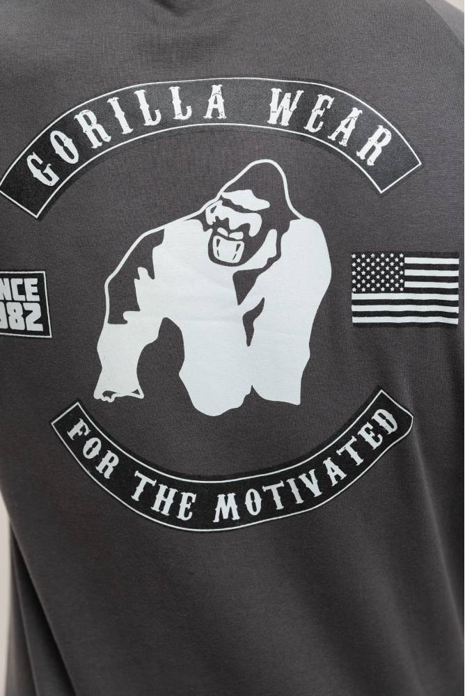 Gorilla Wear Huntley Mouwloze Hoodie - Grijs