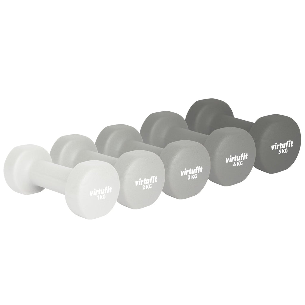 VirtuFit Vinyl Dumbbell Set Pro - 2 x 1 kg