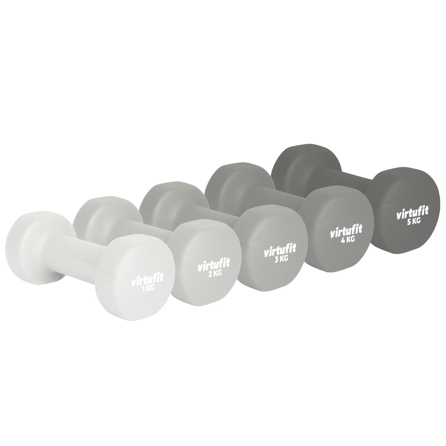 VirtuFit Vinyl Dumbbell Set Pro - 2 x 1 kg