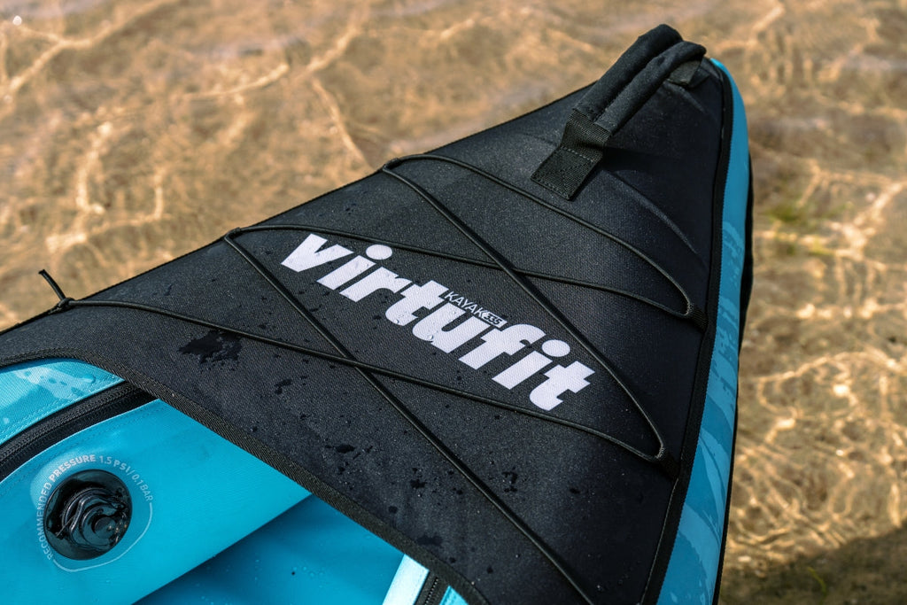 VirtuFit Kayak 335 - Turquoise - Met Kajak zitjes en draagtas - Tweedekans