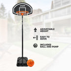 VirtuFit Verstelbare Basketbalpaal - 170 tot 215 cm