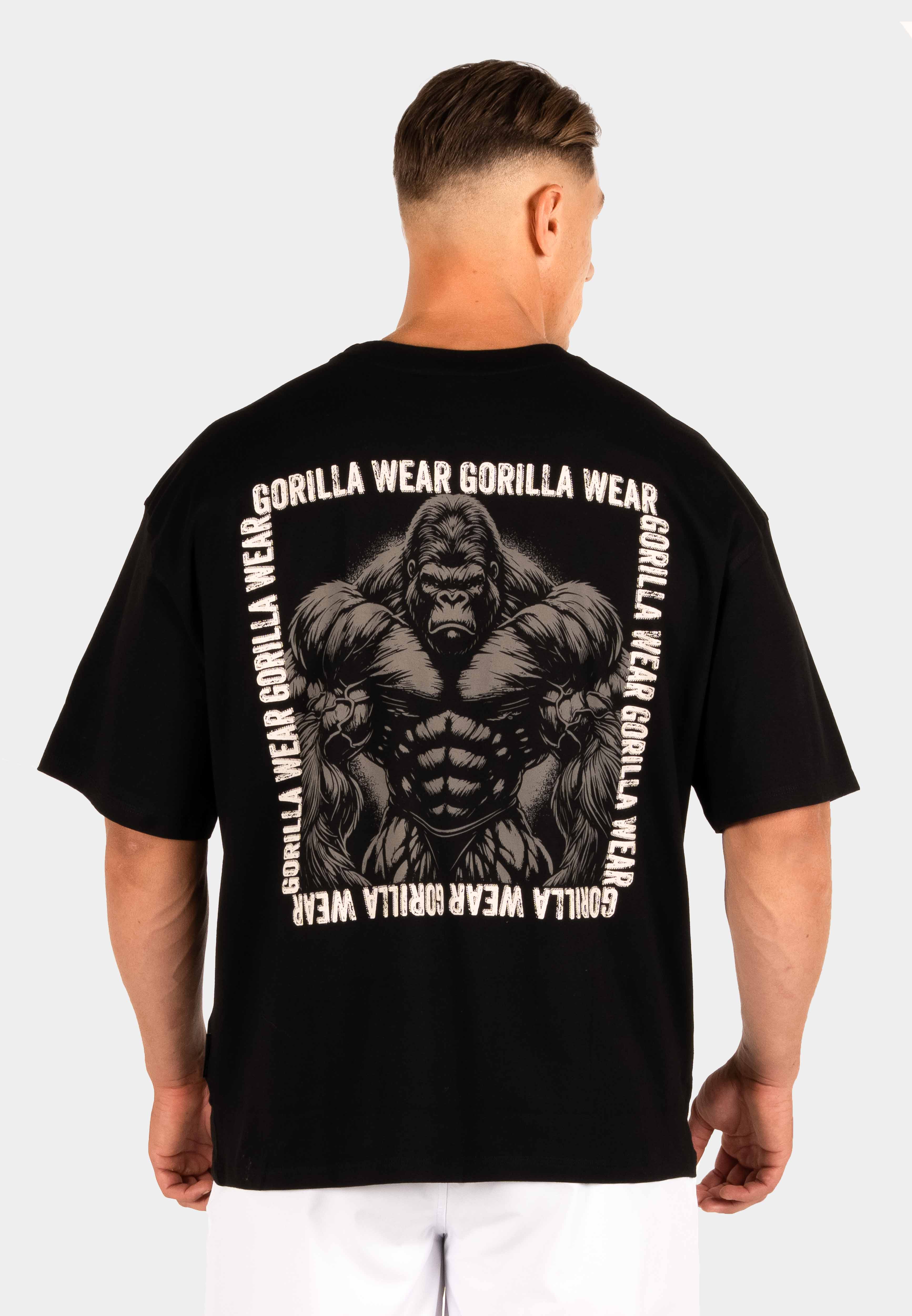 Gorilla Wear Philip Oversized T-shirt - Zwart