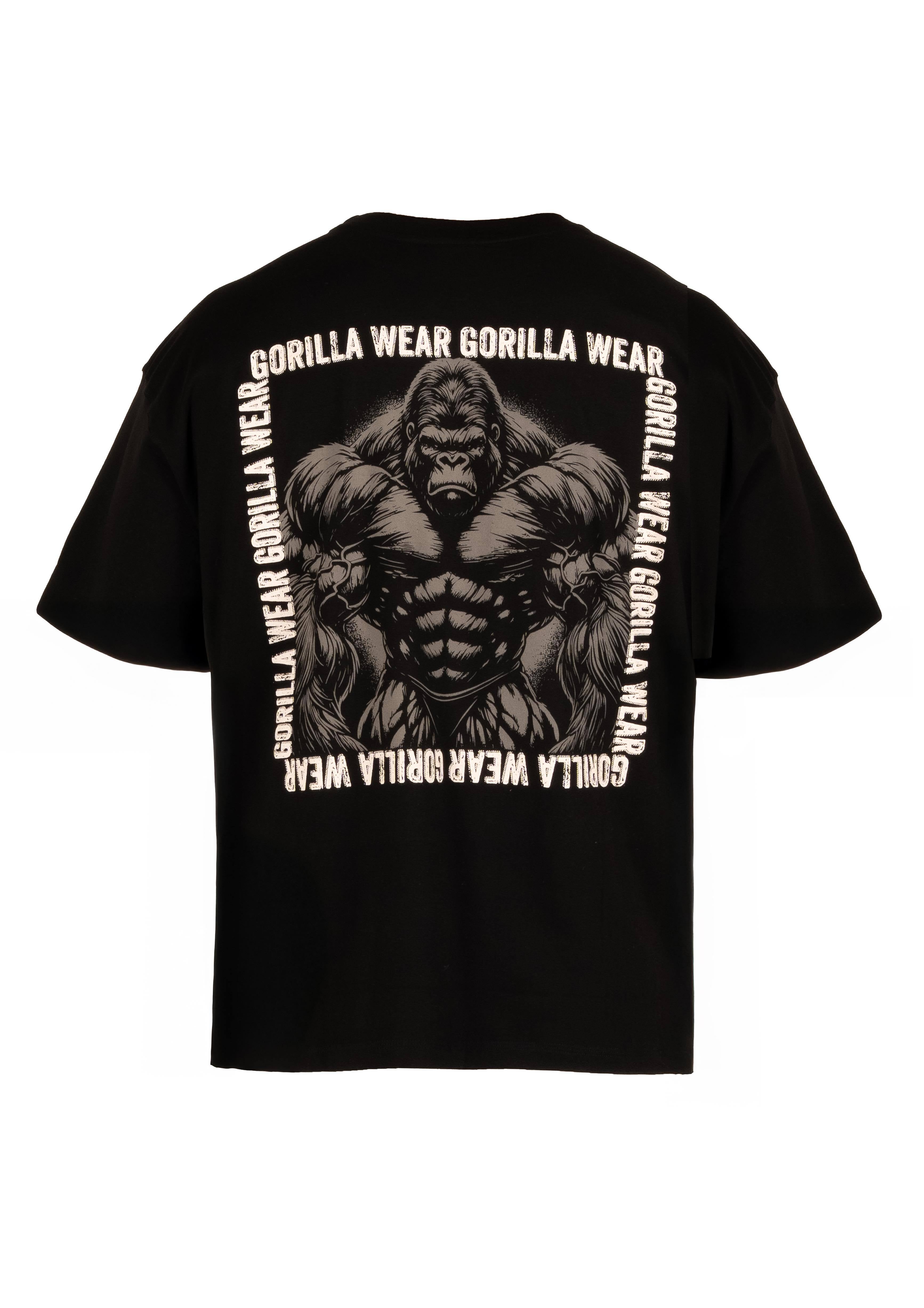 Gorilla Wear Philip Oversized T-shirt - Zwart
