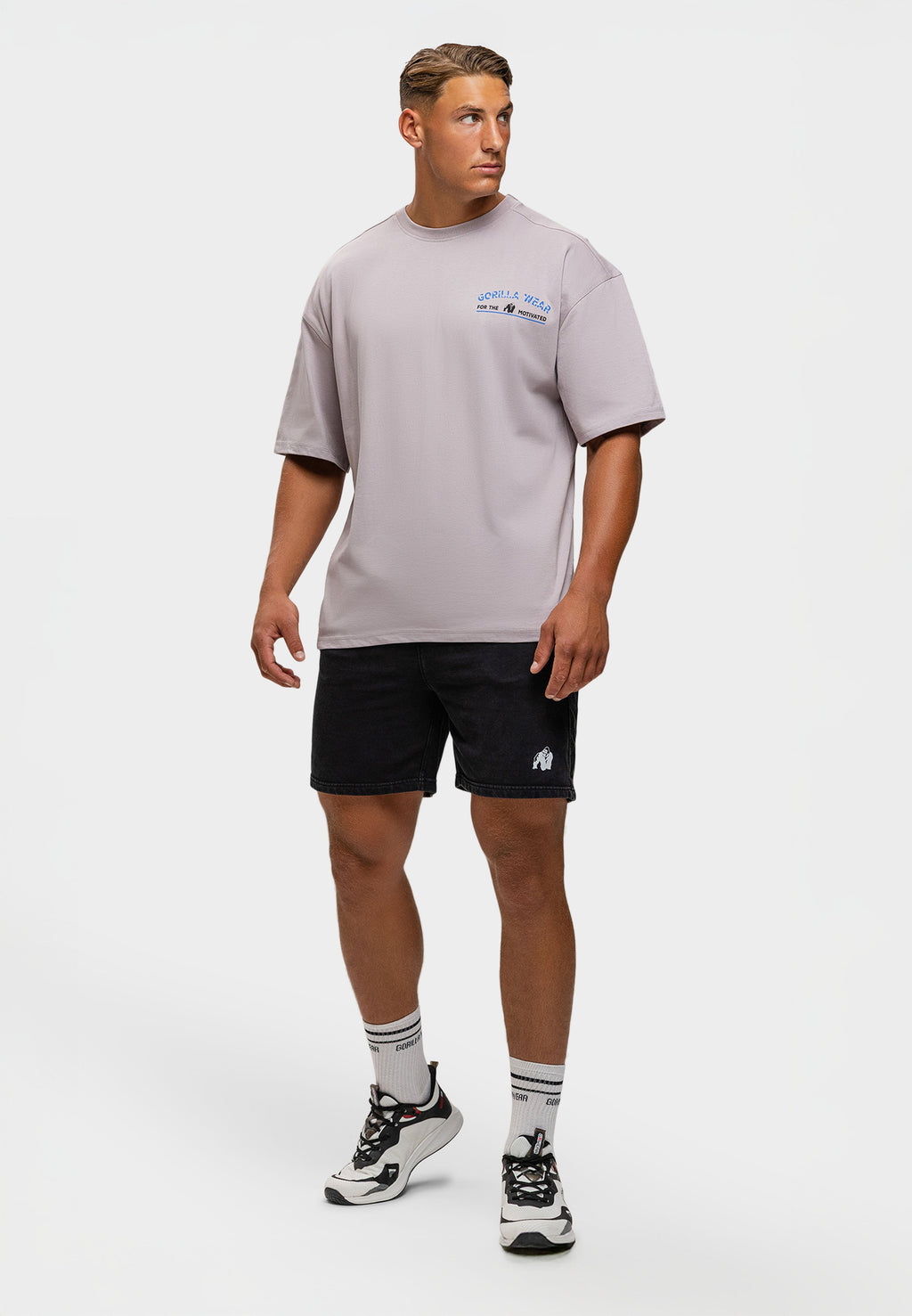 Gorilla Wear Macon Oversized T-shirt - Lichtgrijs