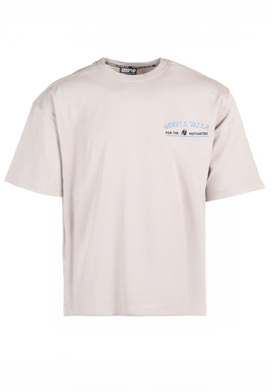 Gorilla Wear Macon Oversized T-shirt - Lichtgrijs