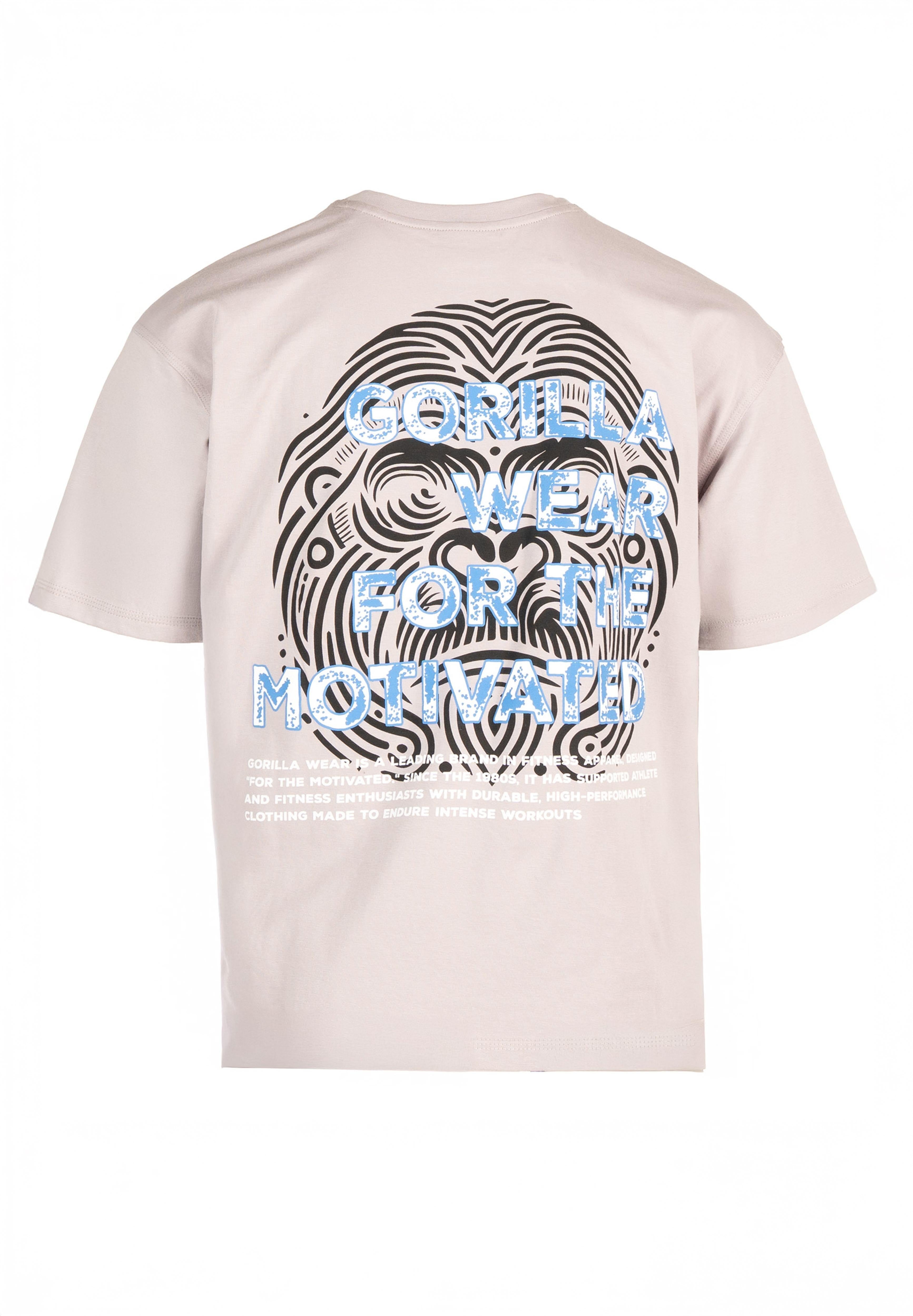 Gorilla Wear Macon Oversized T-shirt - Lichtgrijs