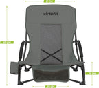 VirtuFit Strandstoel opvouwbaar - Campingstoel - Grijs