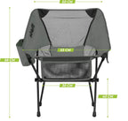 VirtuFit Camping Stoel Compact - Strandstoel - Opvouwbaar - Grijs