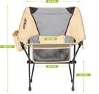 VirtuFit Camping Stoel Compact - Strandstoel - Opvouwbaar - Beige