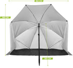 VirtuFit Strandparasol - Windscherm - Strandtent - 160 cm - Grijs