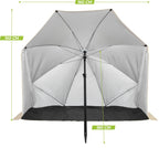VirtuFit Strandparasol - Windscherm - Strandtent - 160 cm - Beige