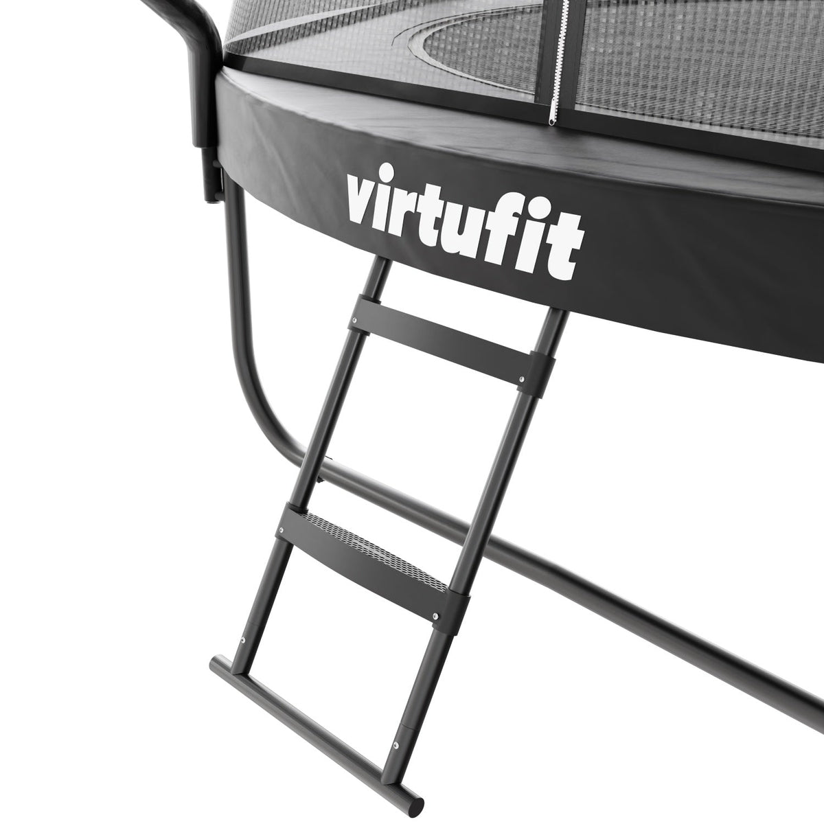 VirtuFit Premium Trampoline met Veiligheidsnet - Zwart - 251 cm - Tweedekans