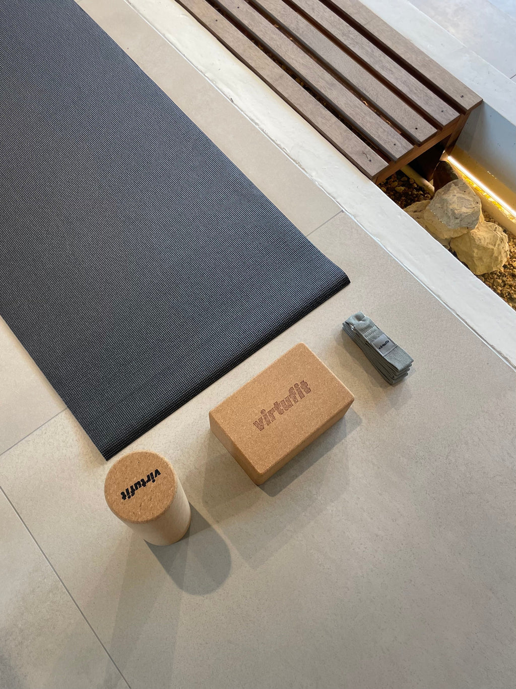 VirtuFit Premium Kurk Yoga Blok - Ecologisch