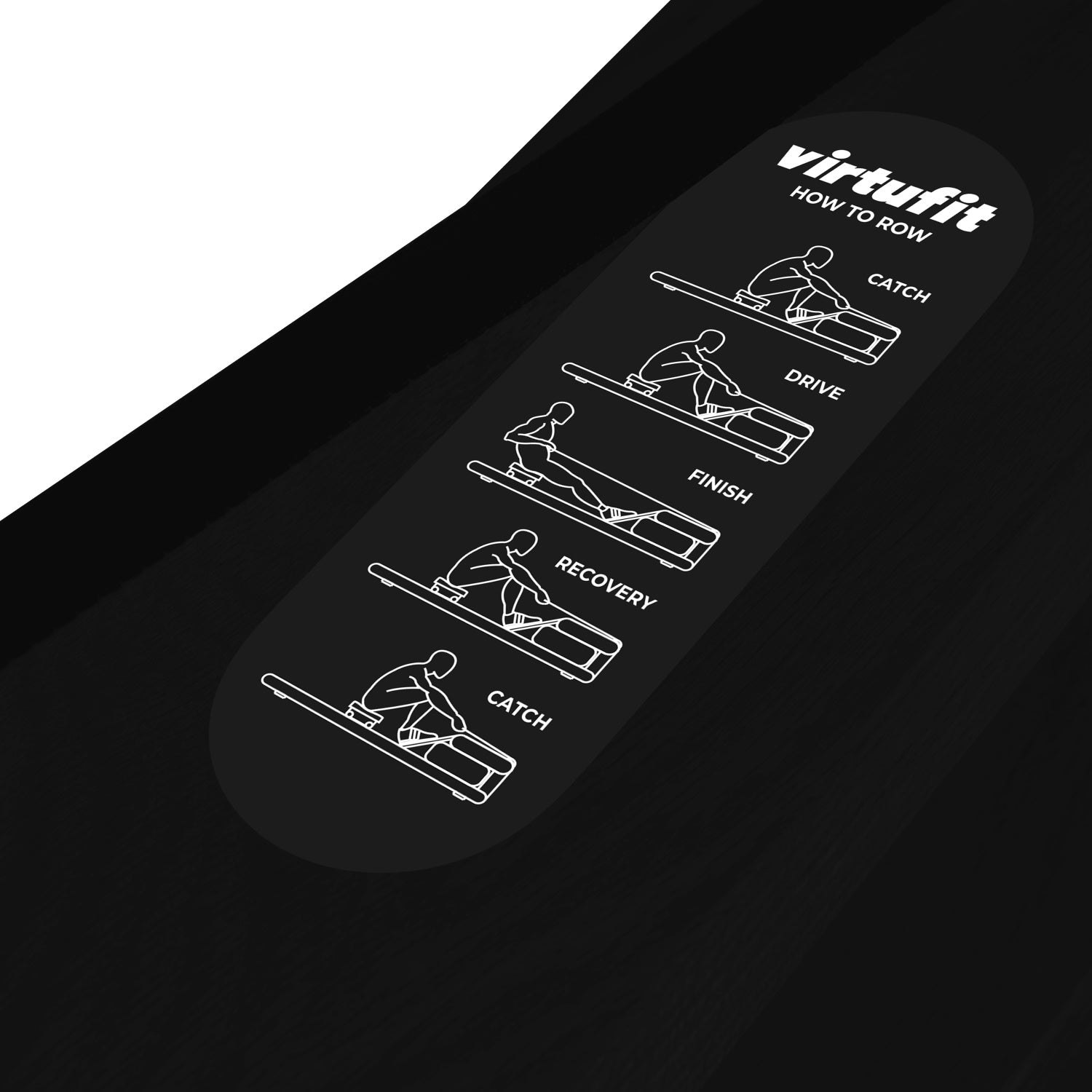 VirtuFit Elite Water Resistance Roeitrainer - Black Edition