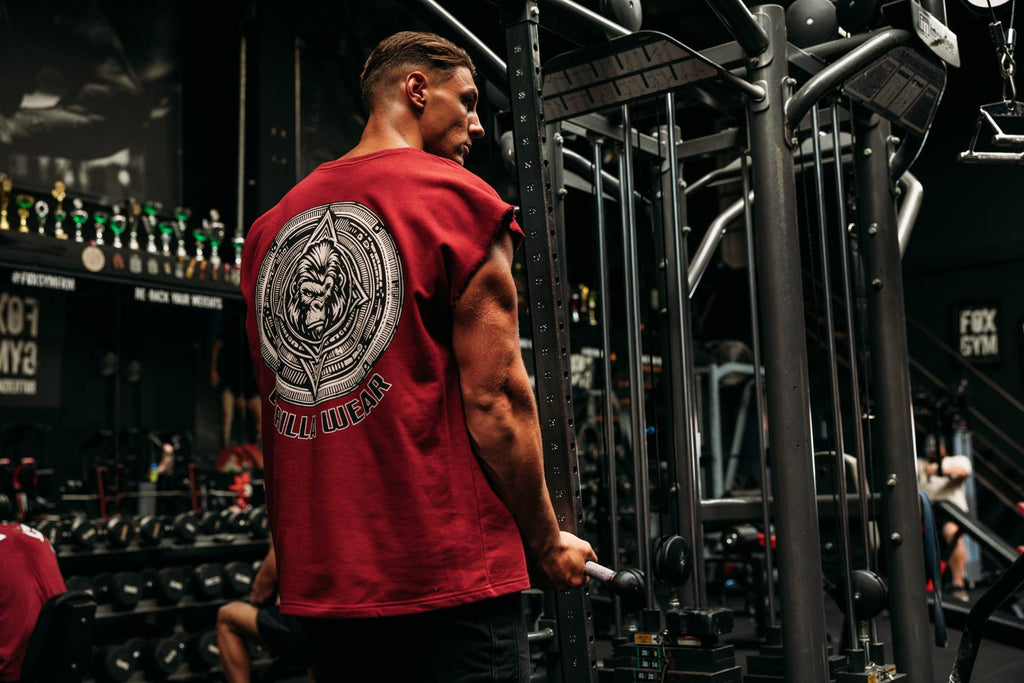 Gorilla Wear Bouse Cut Off Tanktop - Bordeauxrood