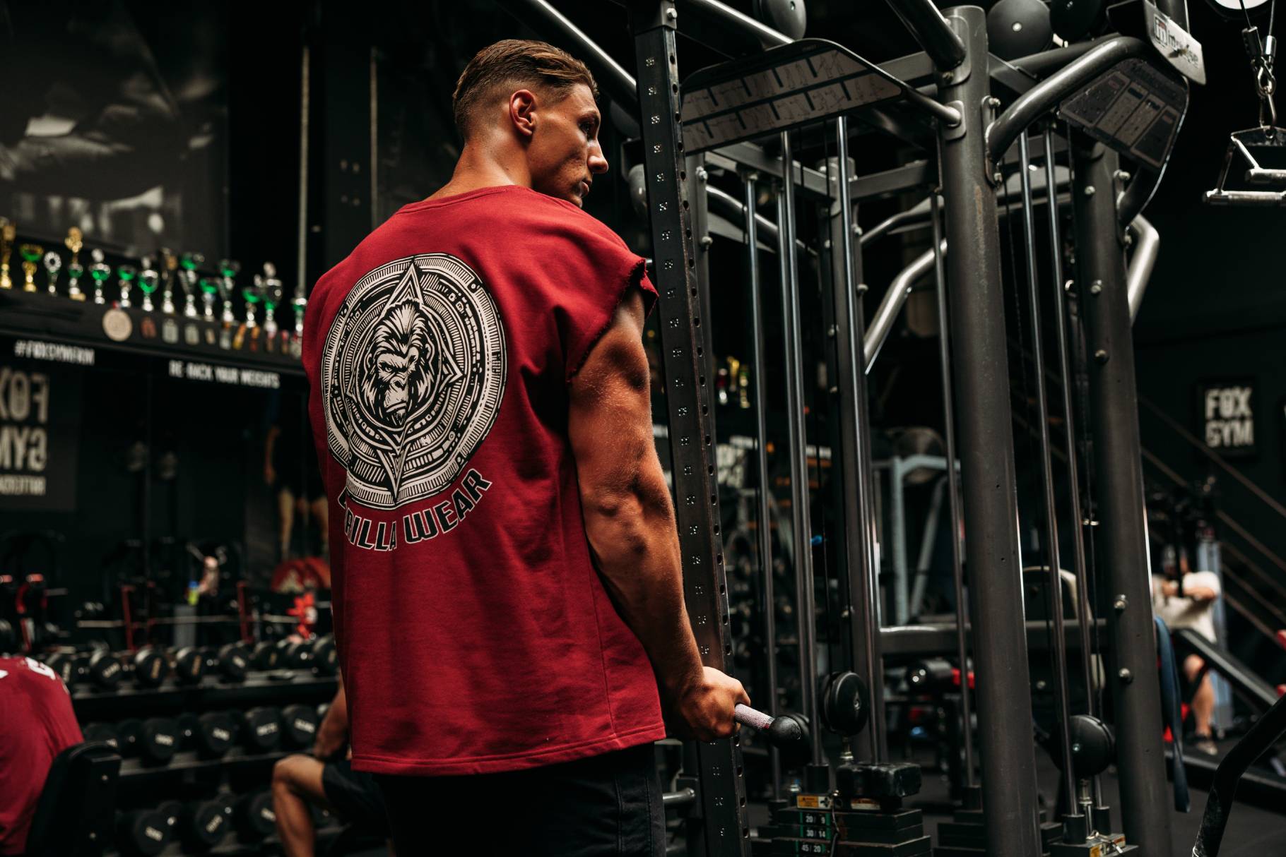 Gorilla Wear Bouse Cut Off Tanktop - Bordeauxrood