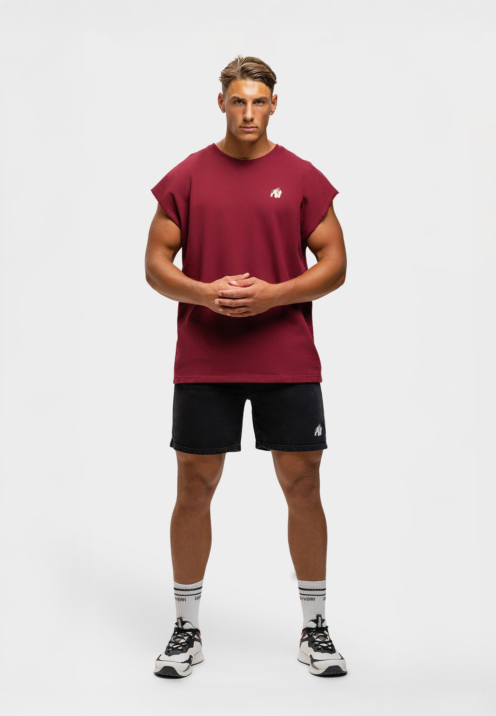 Gorilla Wear Bouse Cut Off Tanktop - Bordeauxrood