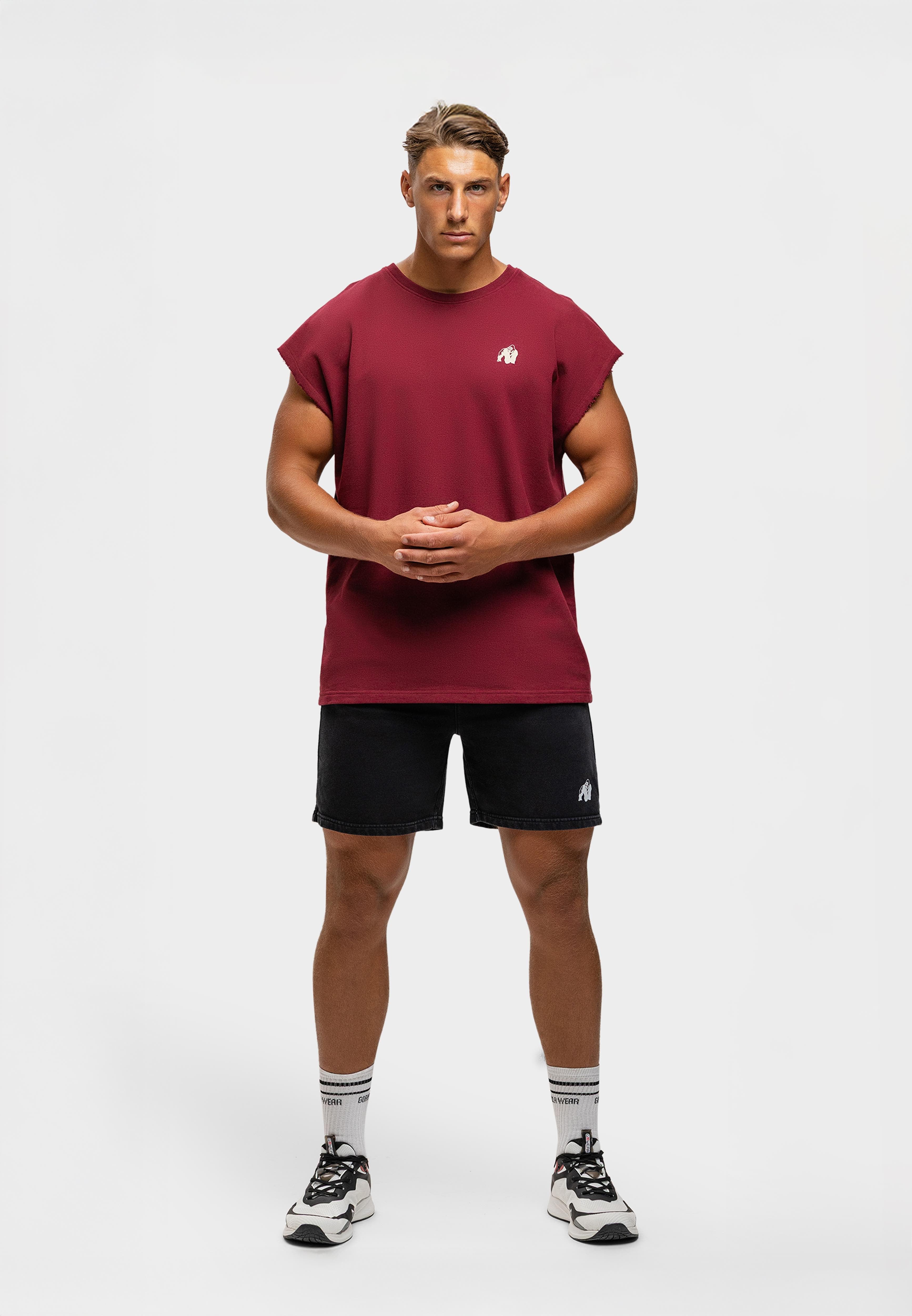 Gorilla Wear Bouse Cut Off Tanktop - Bordeauxrood
