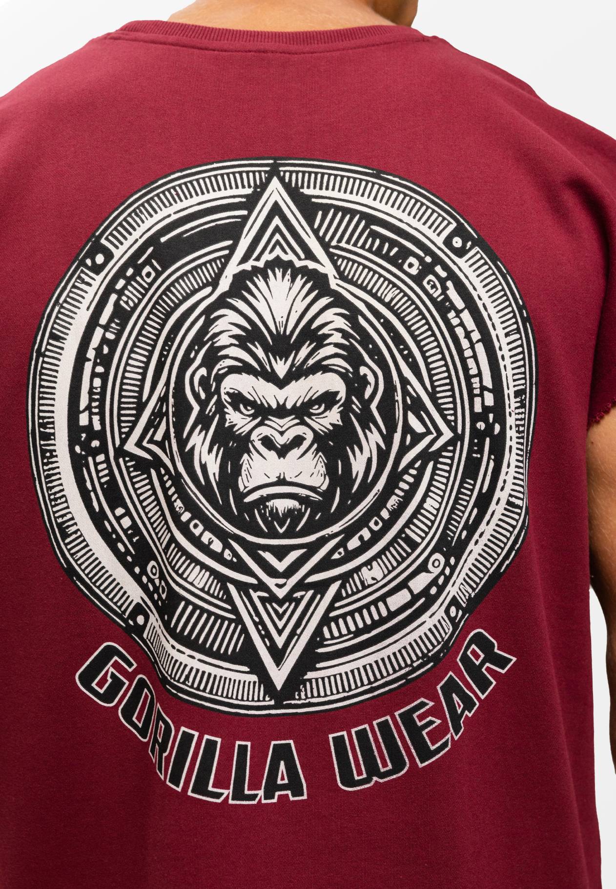 Gorilla Wear Bouse Cut Off Tanktop - Bordeauxrood