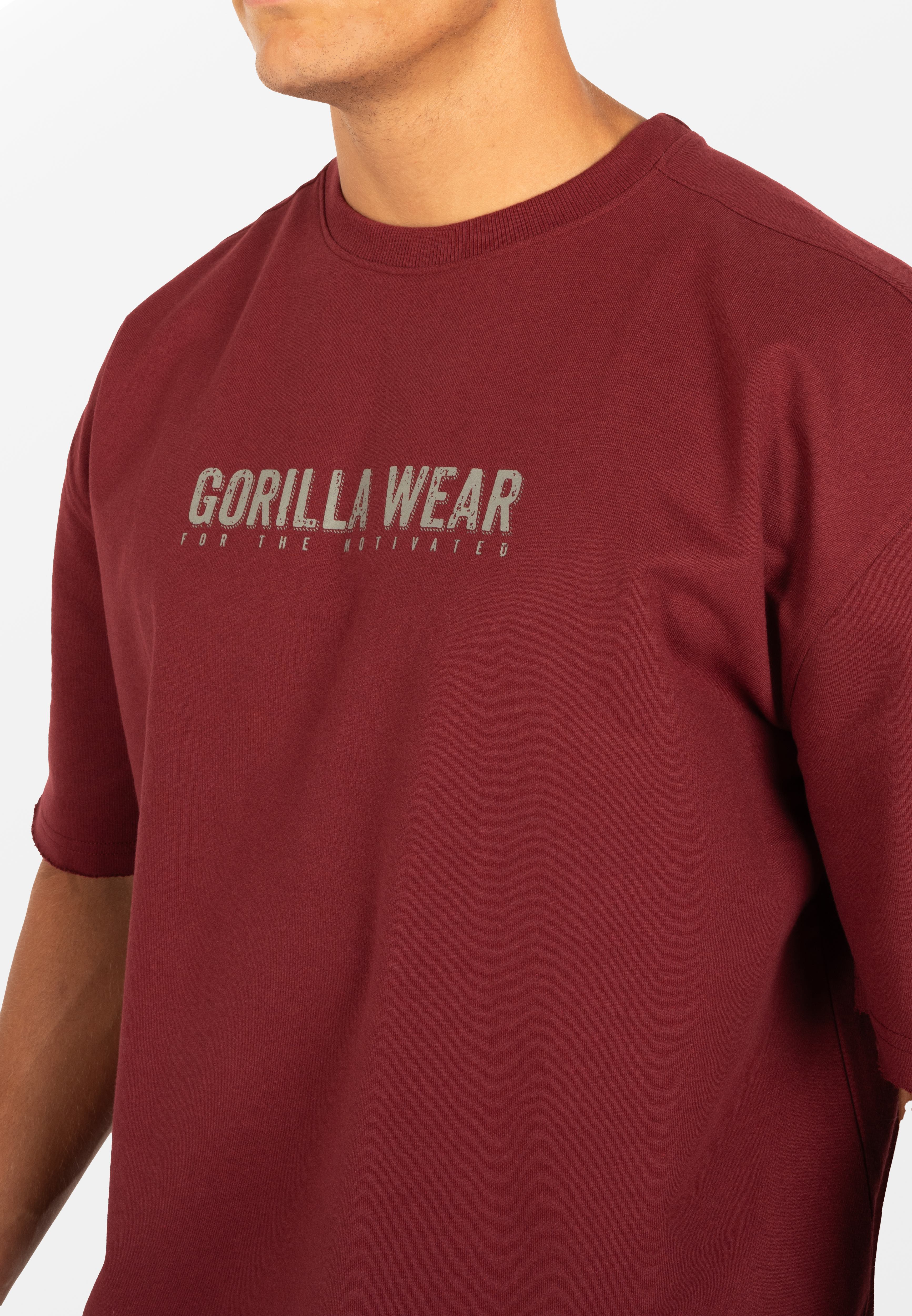 Gorilla Wear Callaway Oversized T-shirt - Bordeauxrood
