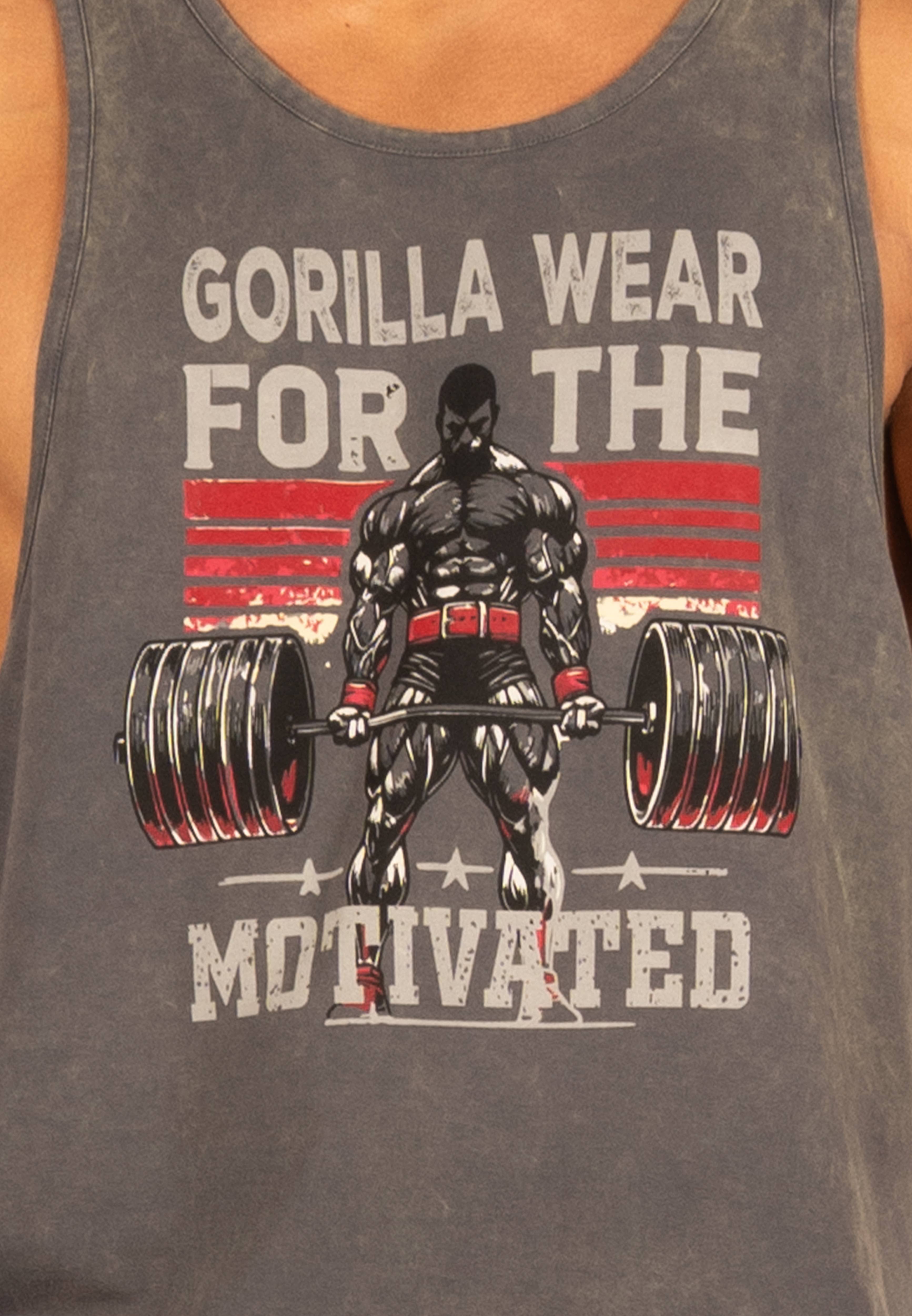 Gorilla Wear Churchill Stringer - Verwassen Grijs