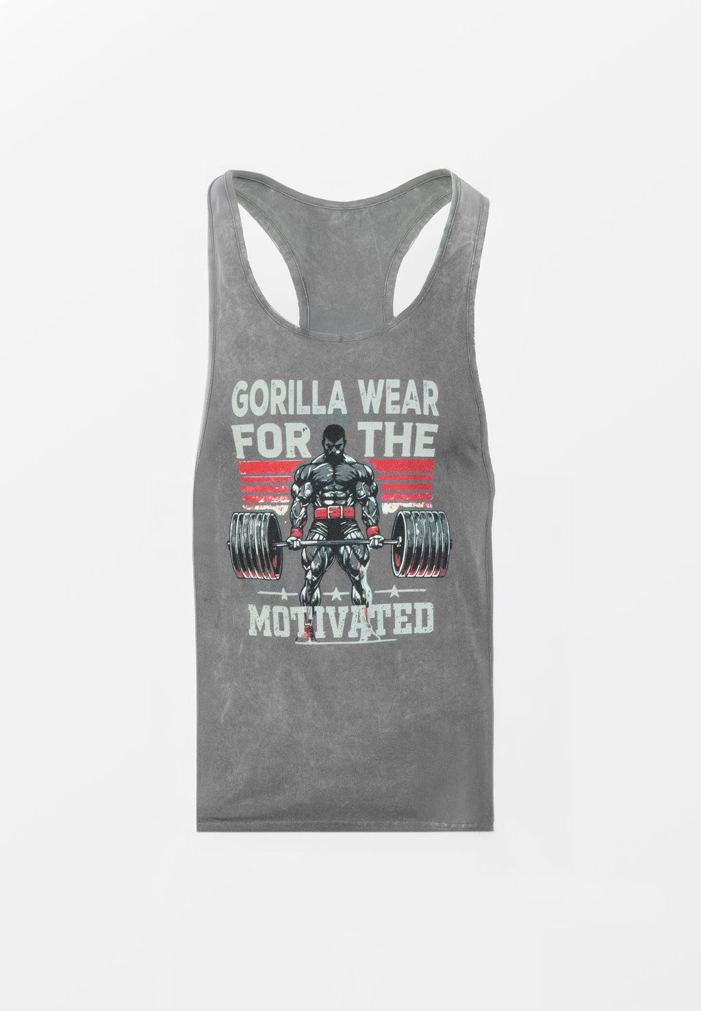 Gorilla Wear Churchill Stringer - Verwassen Grijs