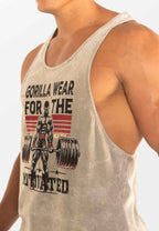 Gorilla Wear Churchill Stringer - Verwassen Groen