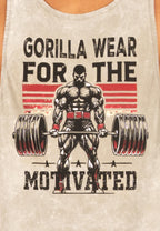 Gorilla Wear Churchill Stringer - Verwassen Groen