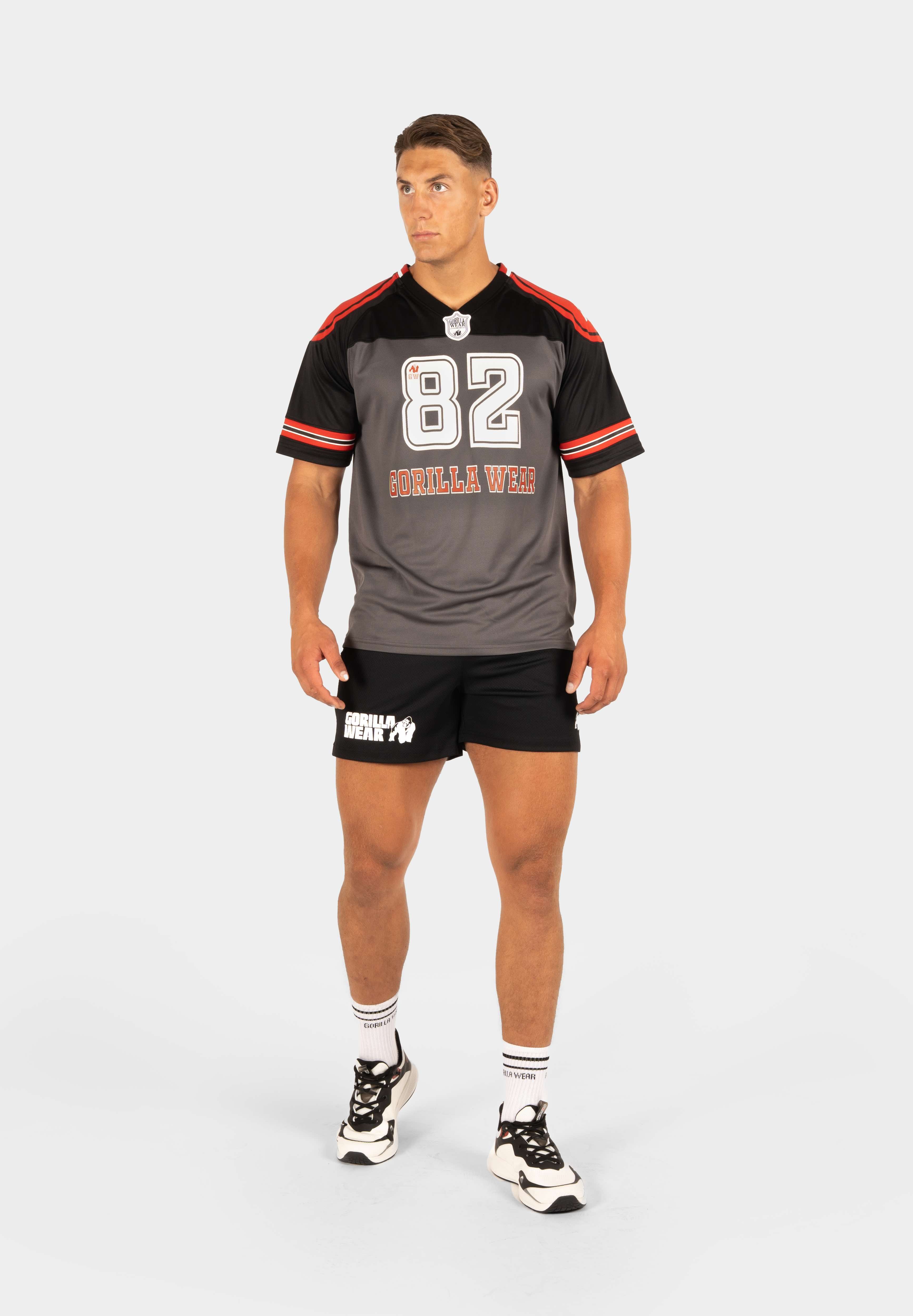 Gorilla Wear Tyler Football Jersey - Zwart/Rood