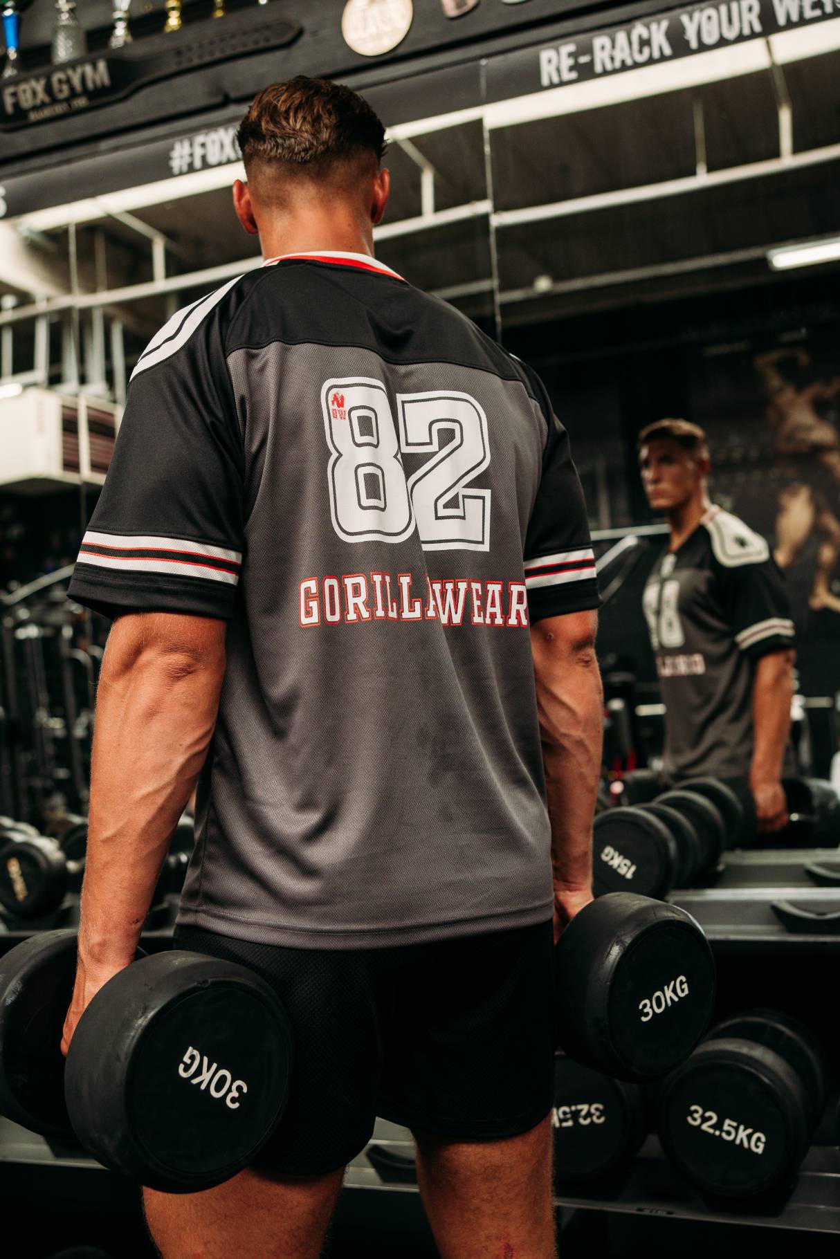 Gorilla Wear Tyler Football Jersey - Zwart/Wit
