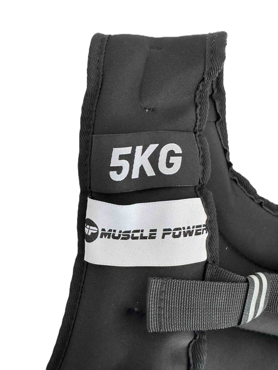 Muscle Power Gewichtsvest - Zwart - 5 kg