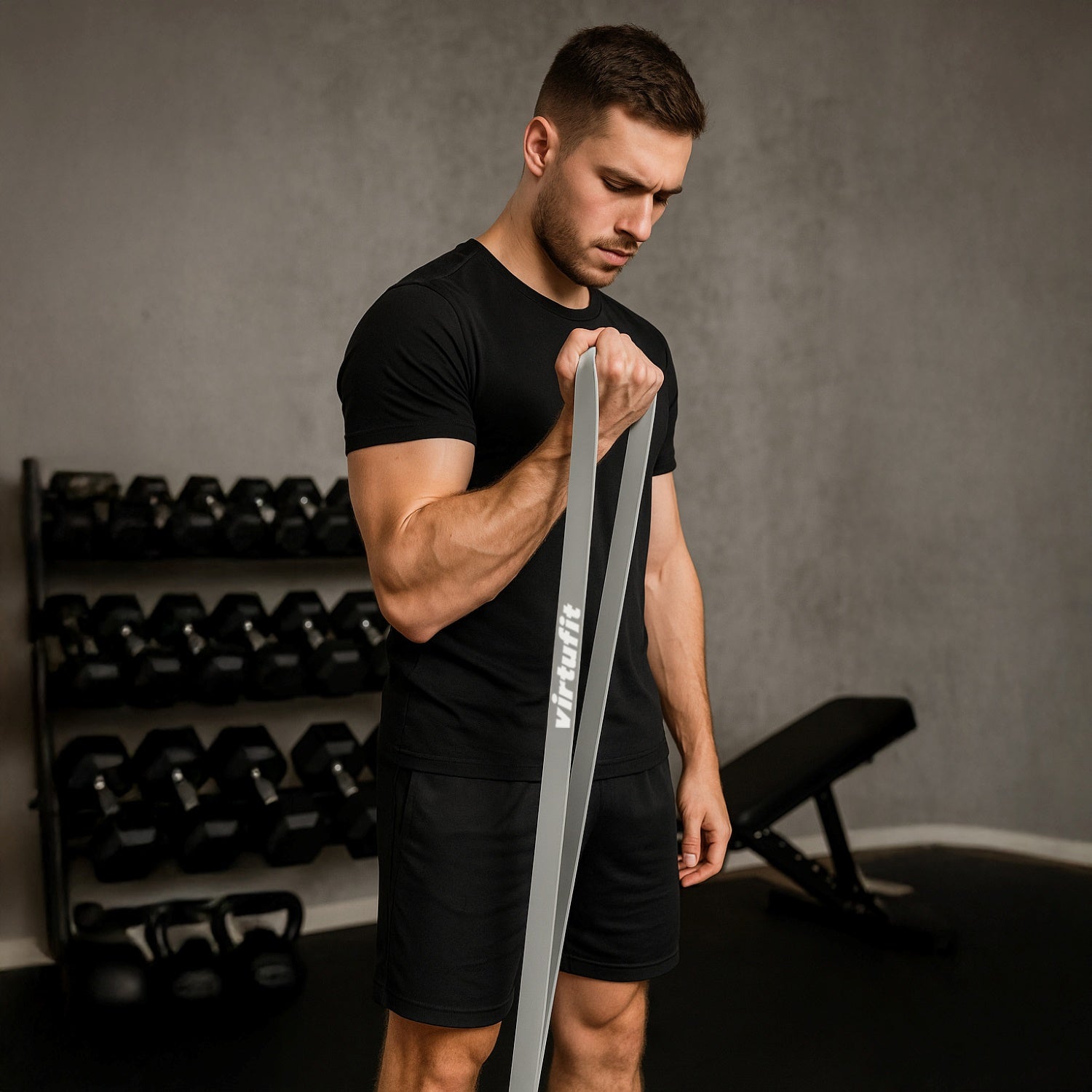 VirtuFit Pro Power Band - Weerstandskabel - Fitness Elastiek - Licht (22 mm)