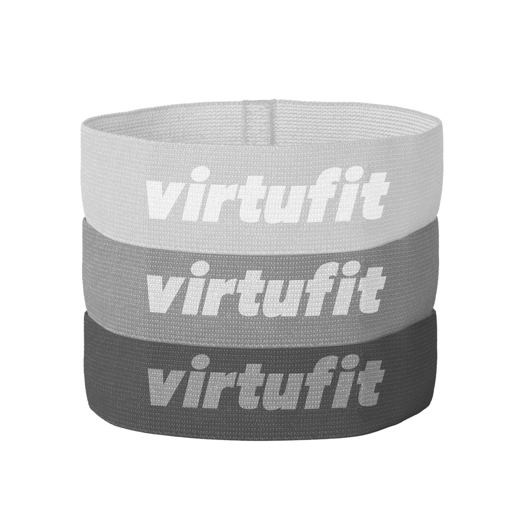 VirtuFit Mini Weerstandsbanden set - Katoen - 3 Stuks - Incl. Opbergtas