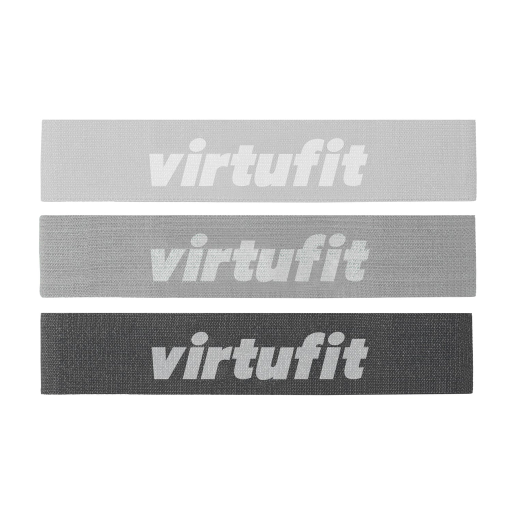 VirtuFit Mini Weerstandsbanden set - Katoen - 3 Stuks - Incl. Opbergtas