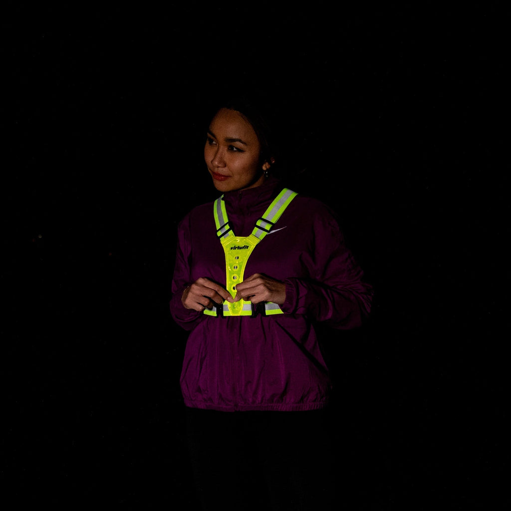 VirtuFit Reflecterend Veiligheidsvest met LED - Hardloopverlichting - Set van 2