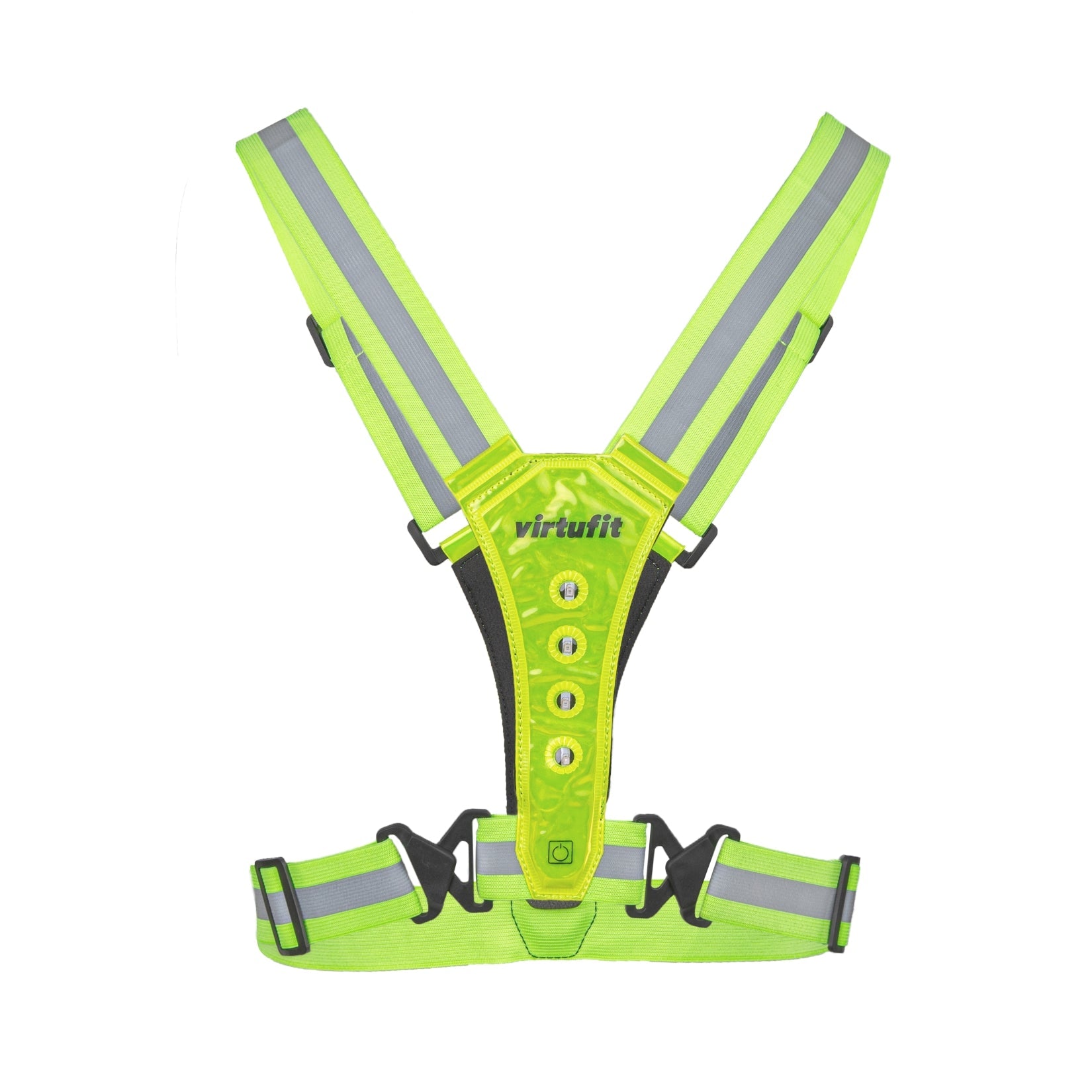 VirtuFit Reflecterend Veiligheidsvest met LED - Hardloopverlichting - Set van 2