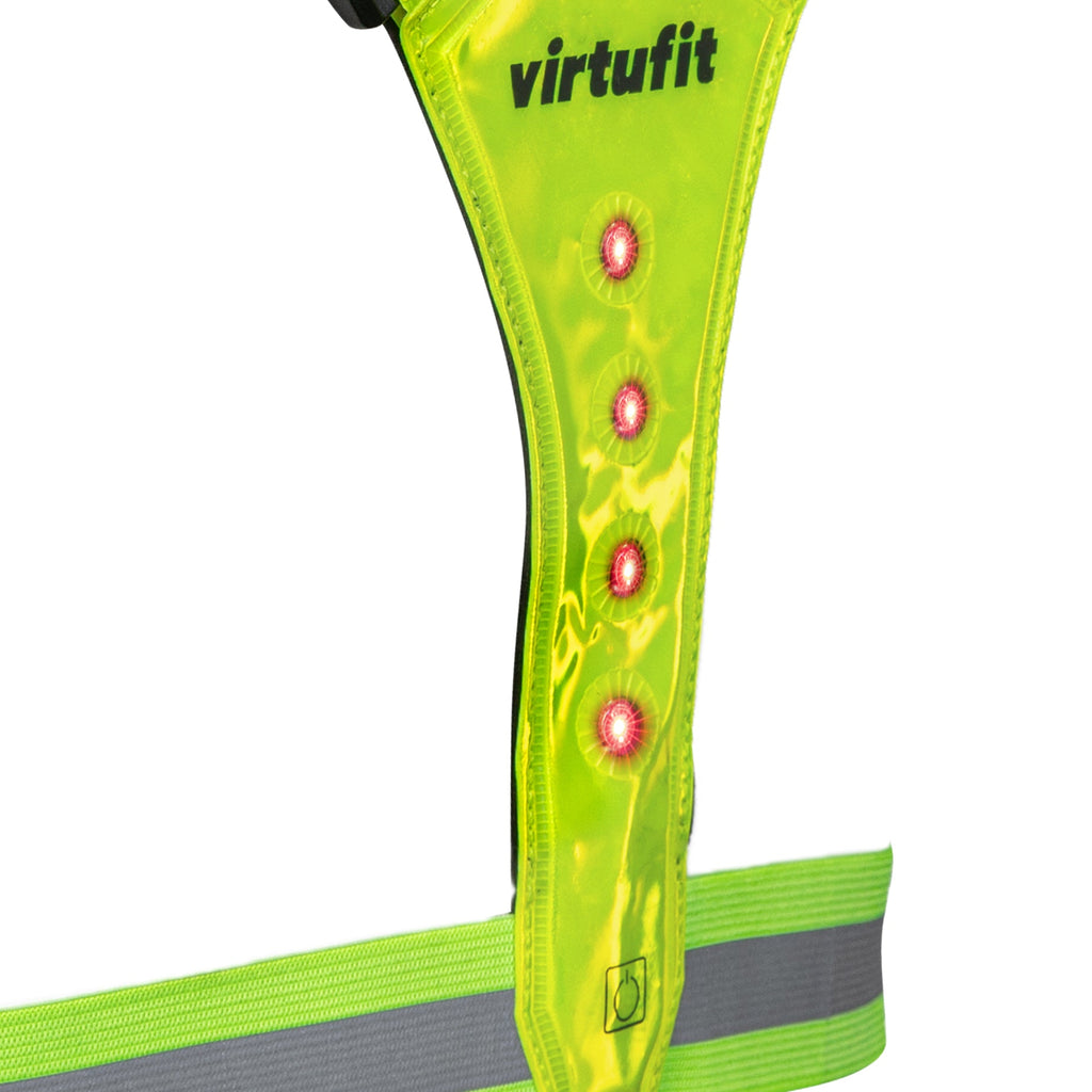 VirtuFit Reflecterend Veiligheidsvest met LED - Hardloopverlichting - Set van 2