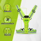 VirtuFit Reflecterend Veiligheidsvest met LED - Hardloopverlichting - Set van 2