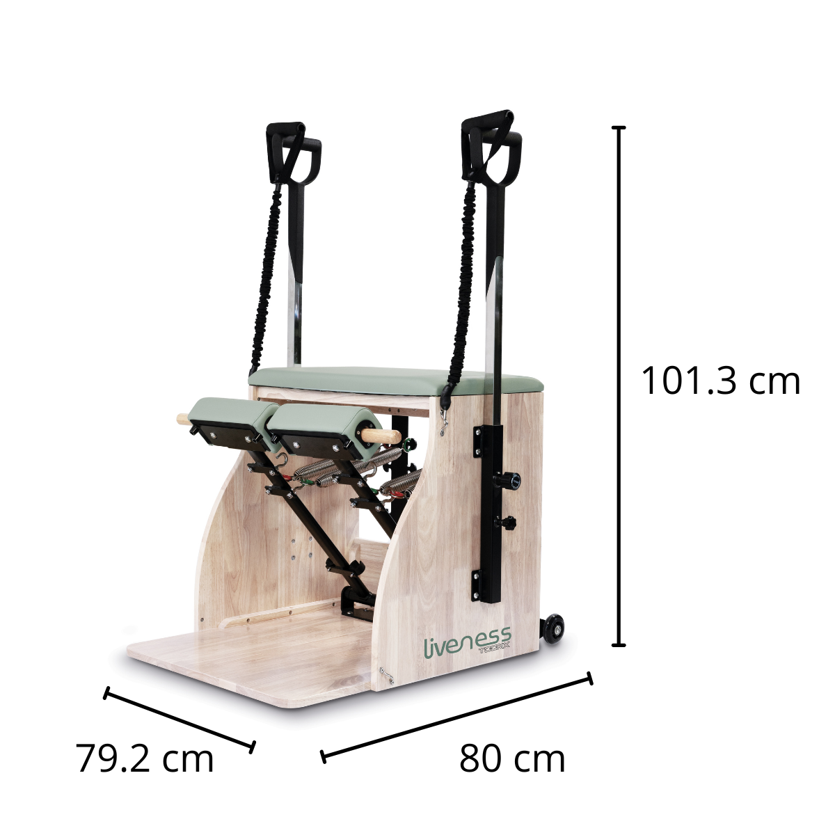 Toorx Liveness Eikenhout Wunda Chair PTX 1800 - Green Tea