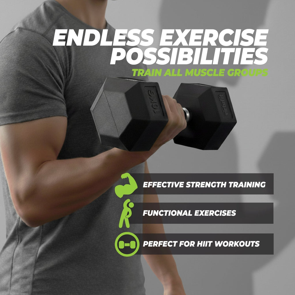 VirtuFit Hexa Dumbbell Pro - 6 kg - Per Stuk