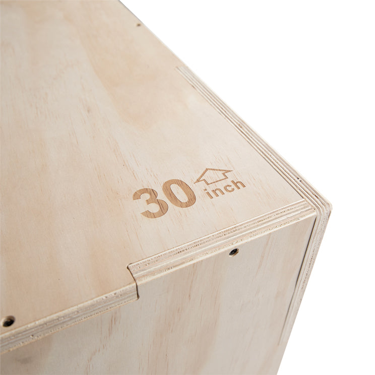 VirtuFit Houten Plyo Box 3-in-1 - Groot - 50 x 60 x 75 cm