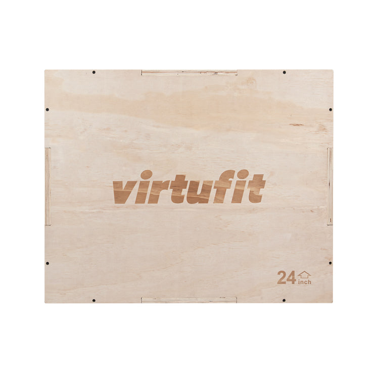 VirtuFit Houten Plyo Box 3-in-1 - Groot - 50 x 60 x 75 cm