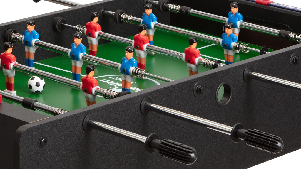Bandito Mini Tafelvoetbal met Telescopische Stangen - Zwart - Tweedekans